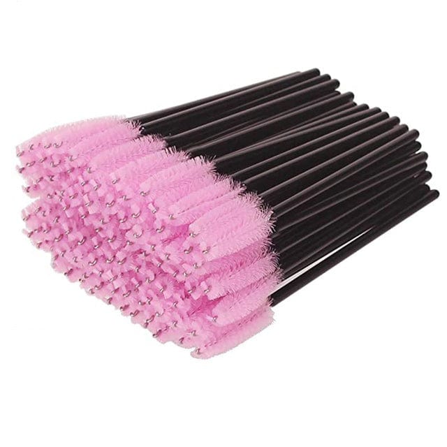 Laura's Lashes Eyelash Brushes 500pcs pink Eyelash Brushes