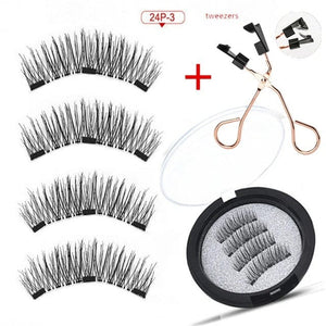 
            
                Load image into Gallery viewer, Laura&amp;#39;s Lashes Magnetic Lashes 24P-3-LZ Magnetic Eyelashes Without Eyeliner
            
        